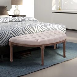 Bancheta Homcom 831-228 140x51x48 cm (Beige/Oak)