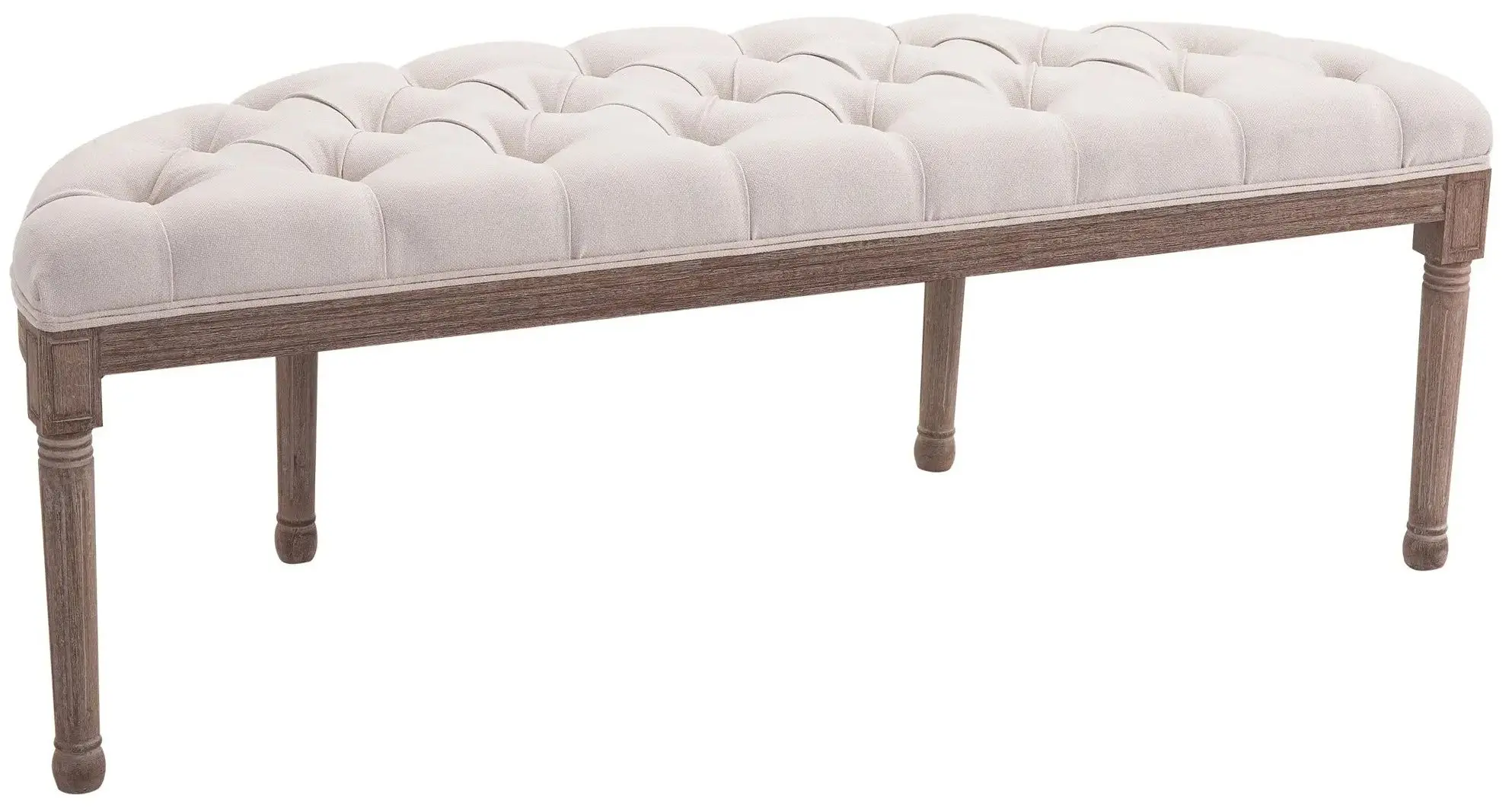 Bancheta Homcom 831-228 140x51x48 cm (Beige/Oak) - 4