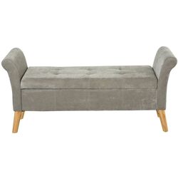 Bancheta Homcom 831-300 136x62x45 cm (Light Grey/Oak) Thumb