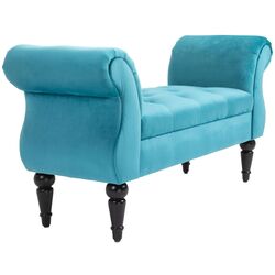 Банкетка Homcom 831-305V01 58x40x117 cm (Light Blue/Brown) Thumb