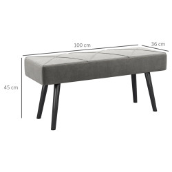 Bancheta Homcom 831-691V00GY (Grey) Thumb