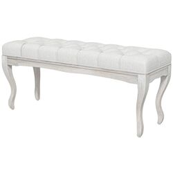 Bancheta Homcom 831-730V00CW 110x37x49 (White Cream) Thumb