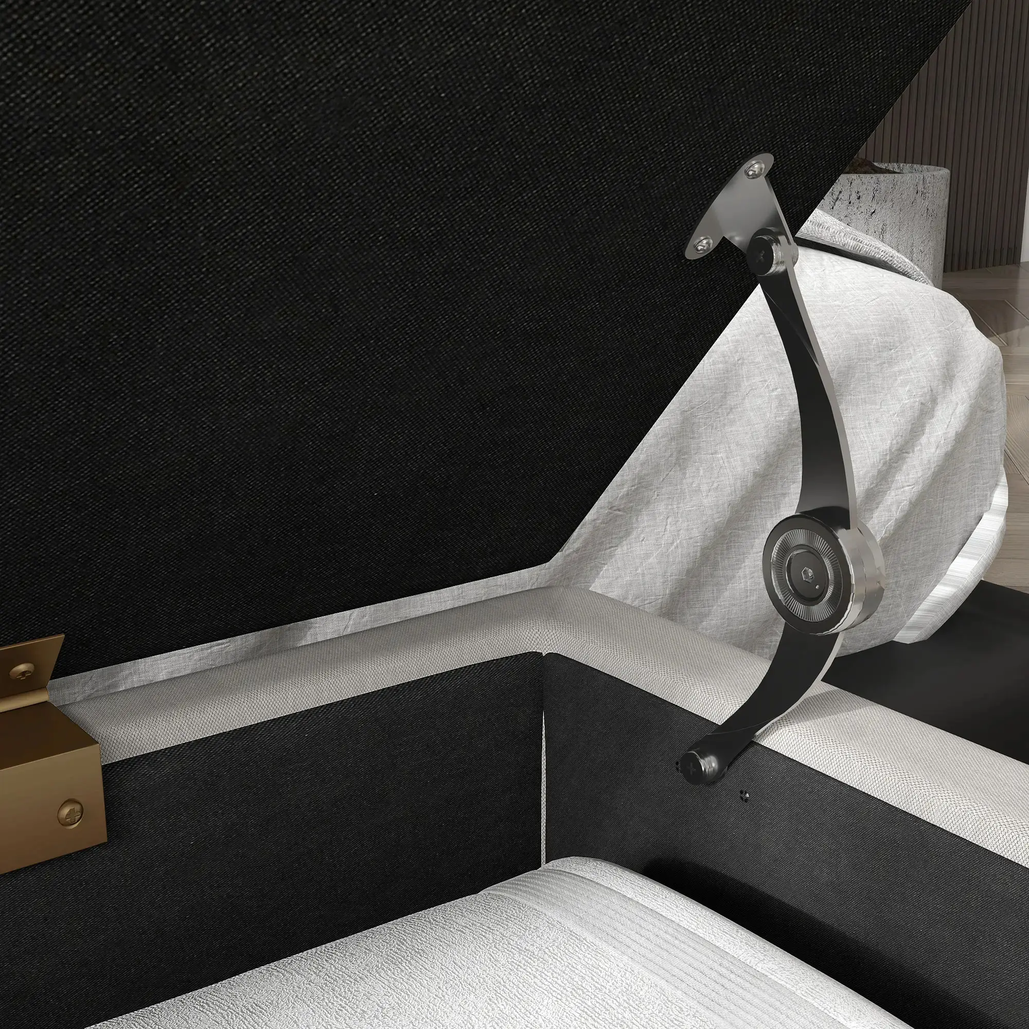 Bancheta Homcom 831-735V00CW (Cream White) - 4