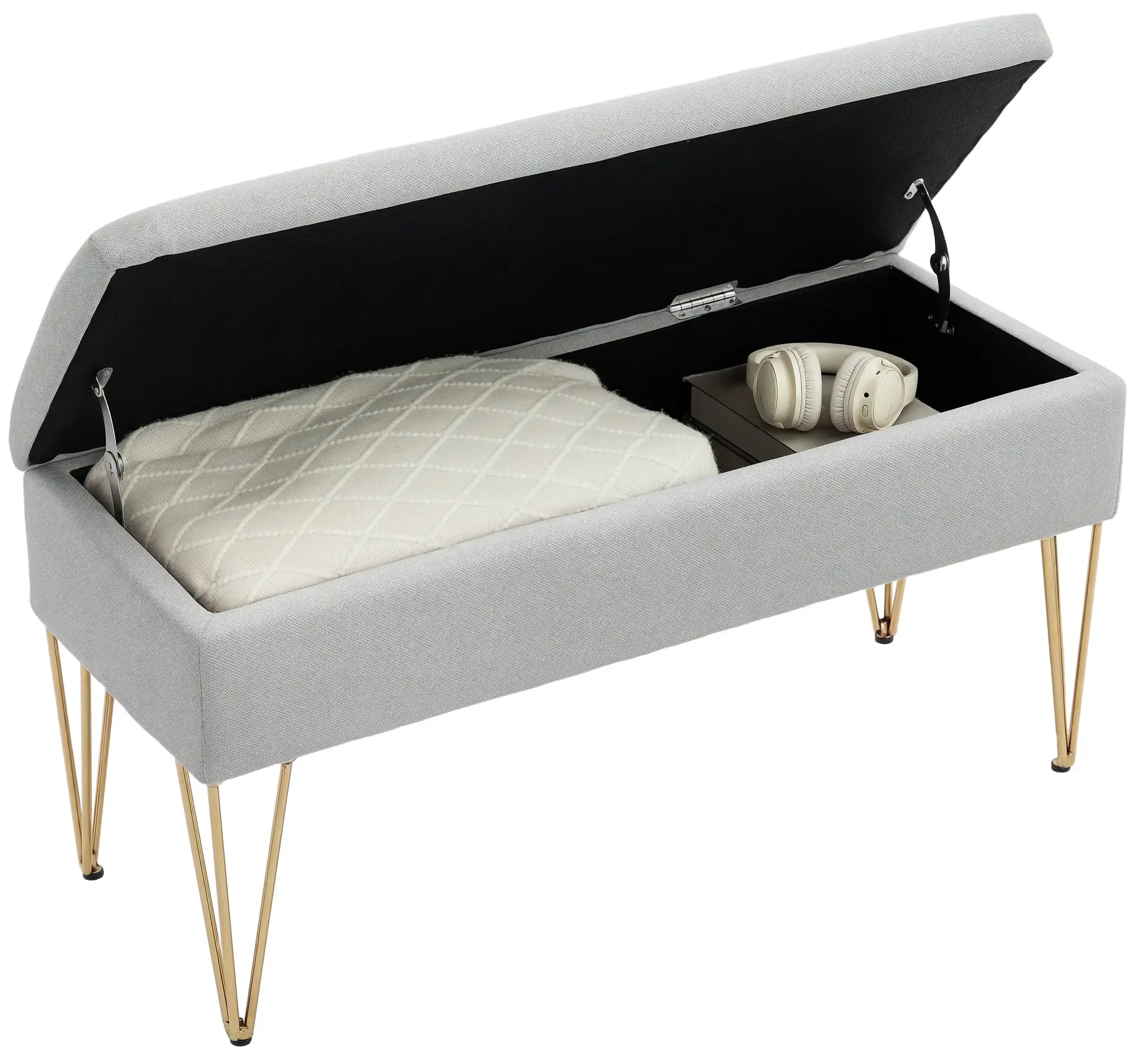 Bancheta Homcom 831-735V00LG (Light Grey) - 3