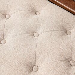 Bancheta Homcom 831-788V00BG 141x44x65 cm (Beige/Brown) Thumb