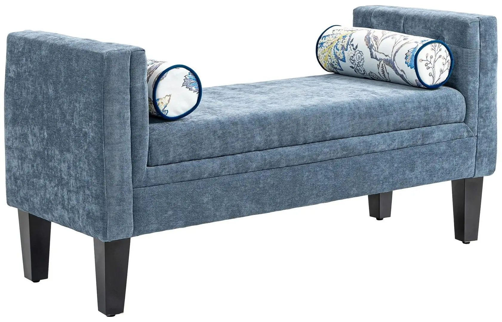 Bancheta Homcom 831-789V00GY 115x45x56 cm (Blue-Grey/Black) - 2