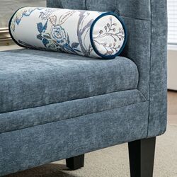 Bancheta Homcom 831-789V00GY 115x45x56 cm (Blue-Grey/Black) Thumb