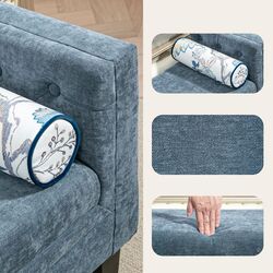 Bancheta Homcom 831-789V00GY 115x45x56 cm (Blue-Grey/Black) Thumb