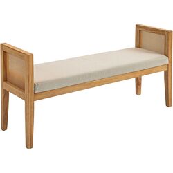 Bancheta Homcom 831-793V00CW 120x38x61 cm (Cream) Thumb