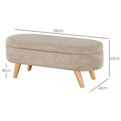 Bancheta Homcom 831-795V00CW (Beige) Thumb