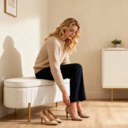 Bancheta Homcom 831-930V00CW (Cream White) Thumb