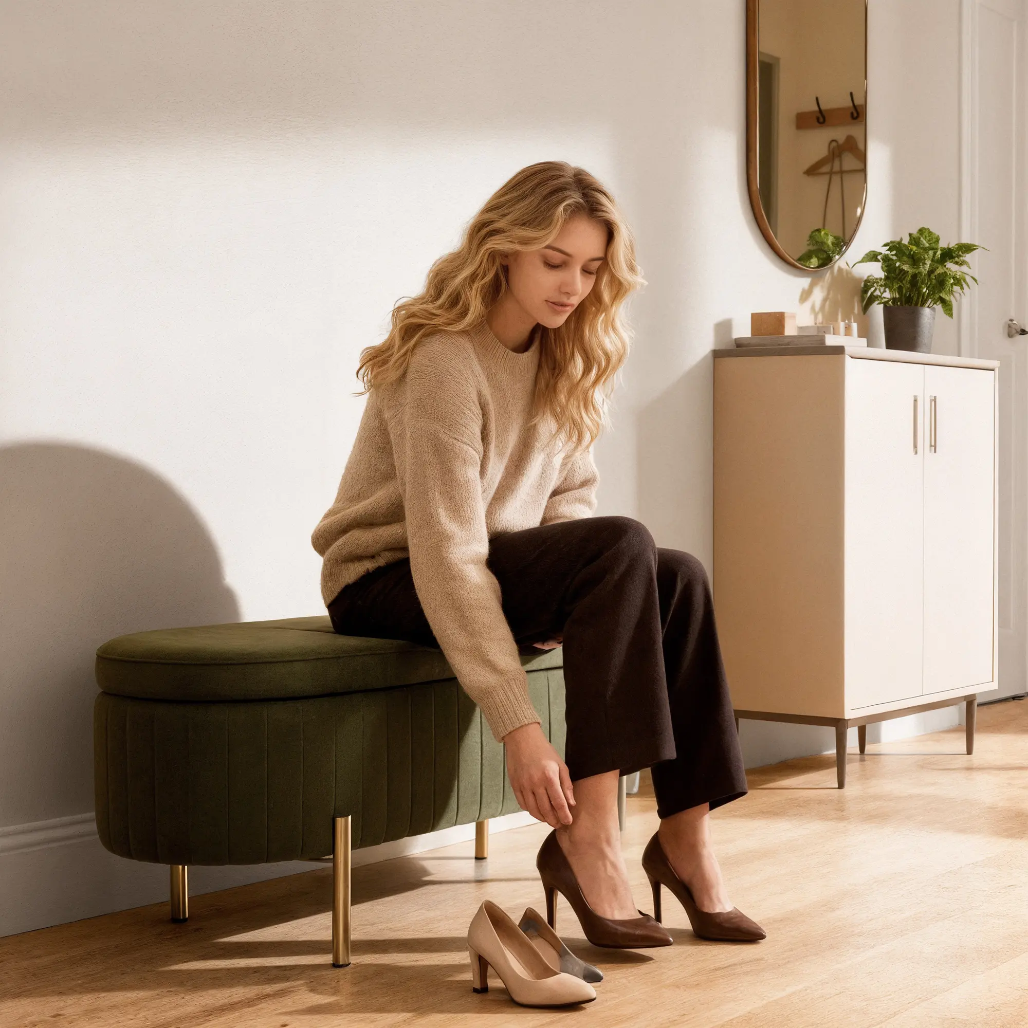 Bancheta Homcom 831-930V00DG (Dark Green) - 7