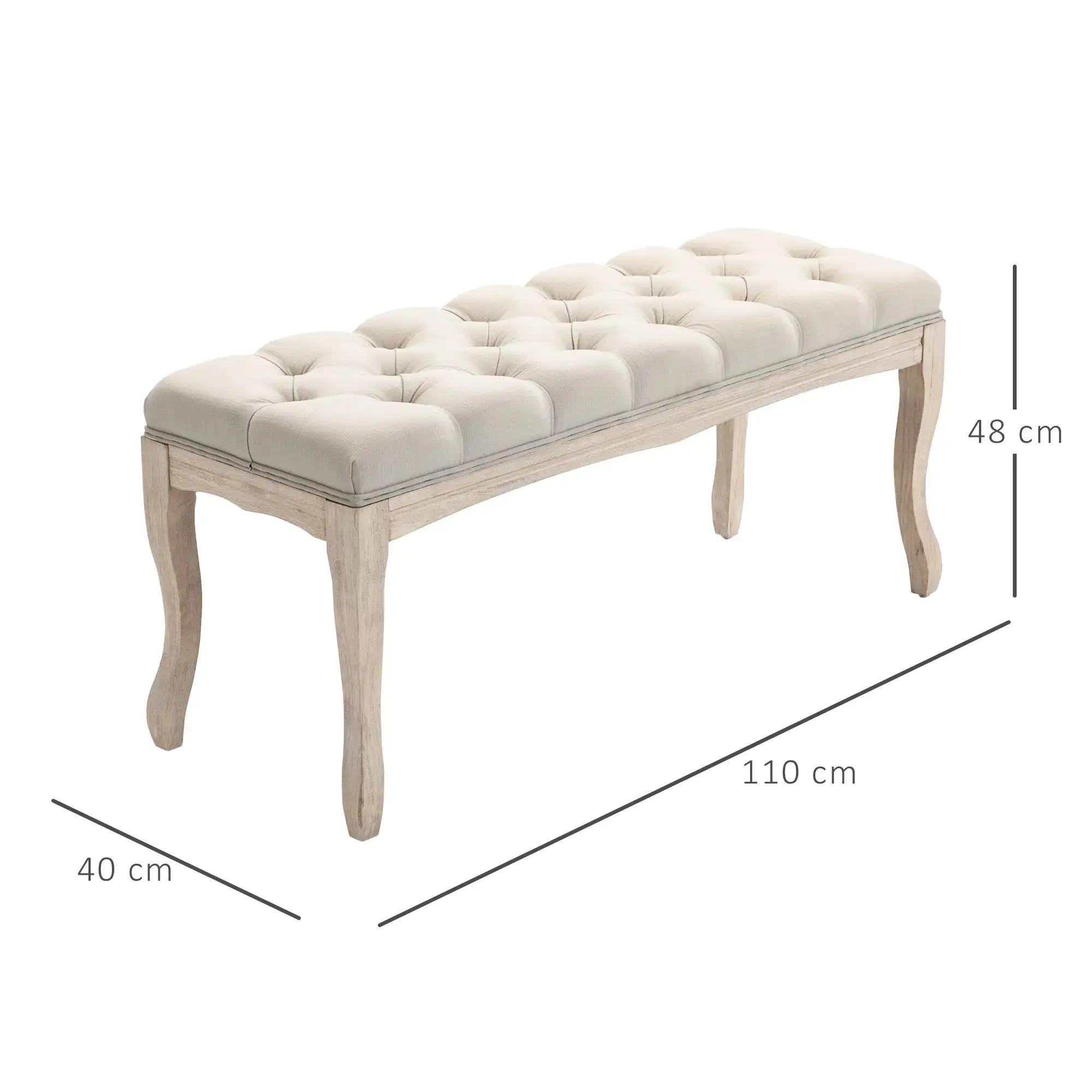 Банкетка Homcom 837-178BG (Beige) - 4