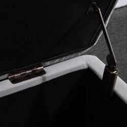 Банкетка Homcom 838-024GY 100x40x42 cm (Light Grey/Gold) Thumb