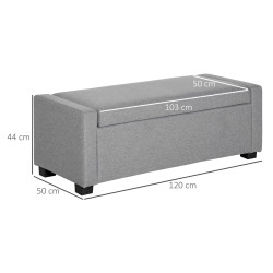 Bancheta Homcom 838-157V01GY (Grey) Thumb