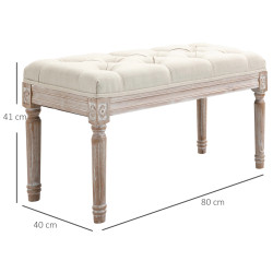 Bancheta Homcom 838-160V01CW (Cream White) Thumb