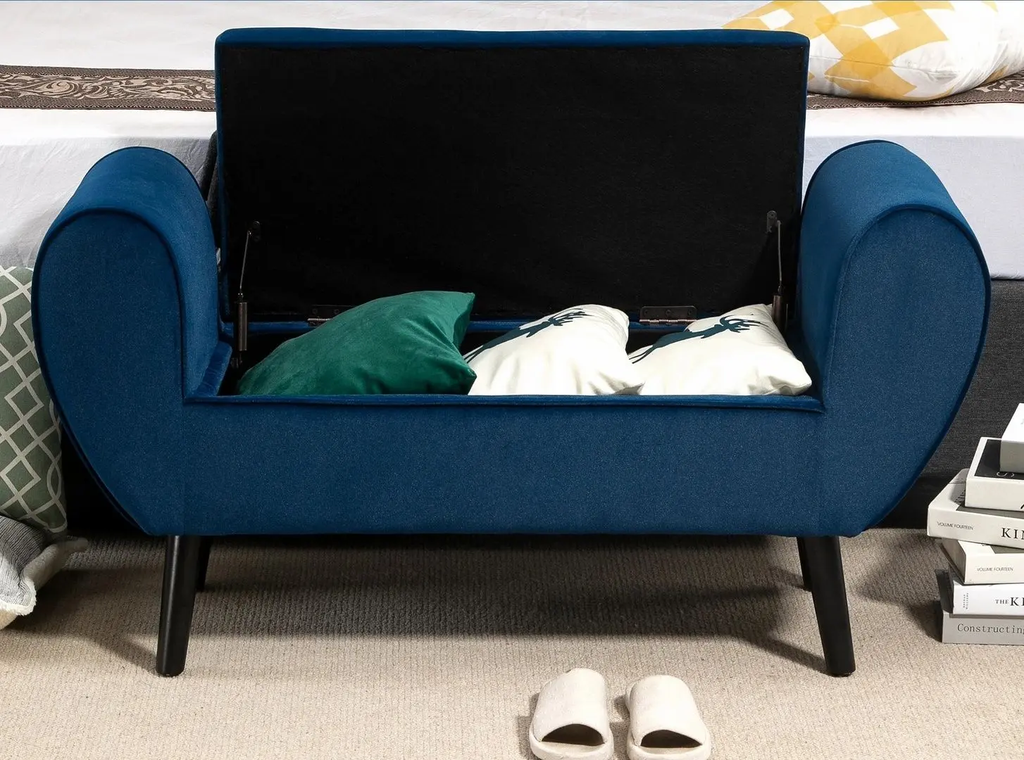 Bancheta Homcom 838-171DB (Dark Blue)