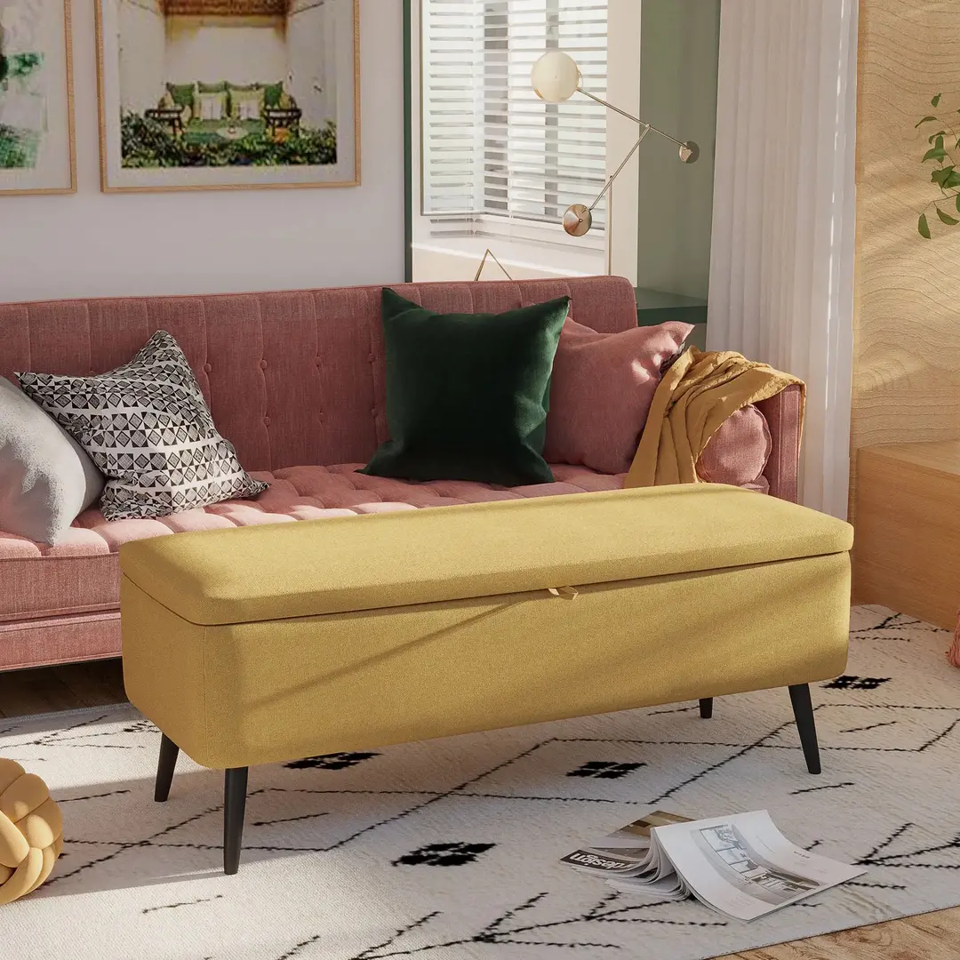 Банкетка Homcom 838-271V00YL (Yellow)