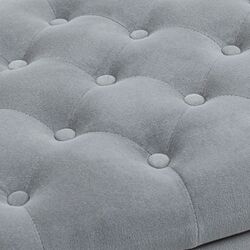 Банкетка Homcom 838-407V01GY 126x48x57 cm (Grey/Black) Thumb