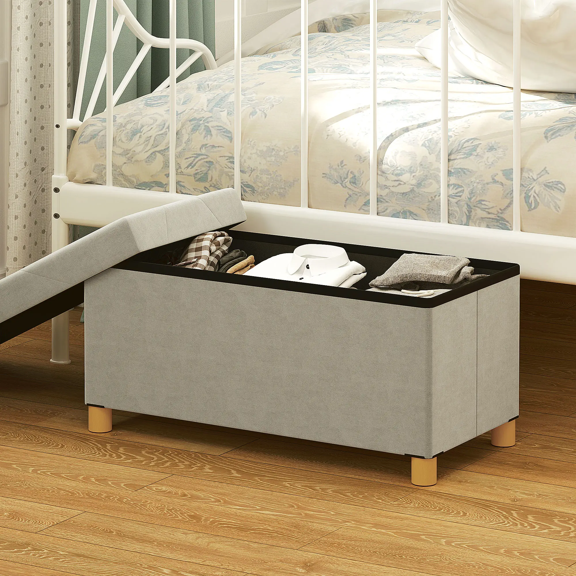Bancheta Homcom 838-471V00CW (Cream White) - 6