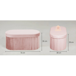 Bancheta Homcom 838-610V00PK (Pink) Thumb