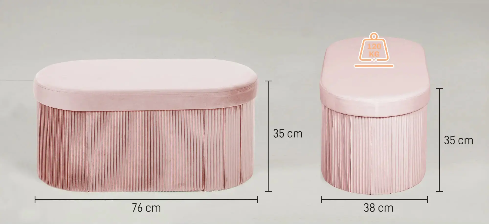 Bancheta Homcom 838-610V00PK (Pink) - 7
