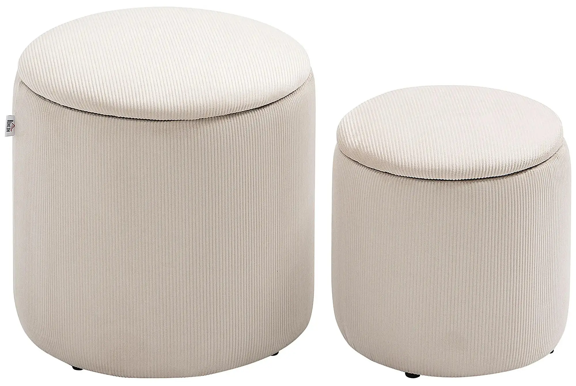 Комплект пуфов Homcom 838-273V00WT (White) - 2