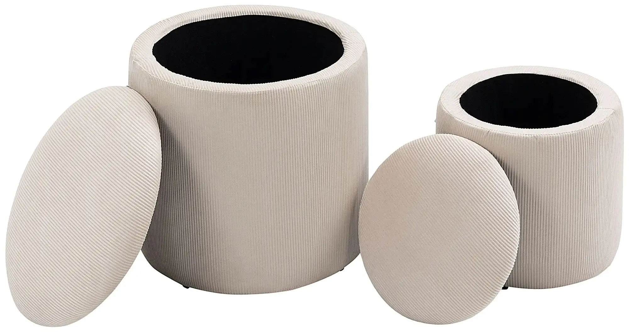 Комплект пуфов Homcom 838-273V00WT (White) - 3