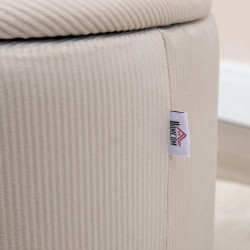 Комплект пуфов Homcom 838-273V00WT (White) Thumb