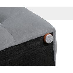 Set bancheta + 2 pufuri Homcom 833-160GY 75x40x42 cm (Pearl Grey) Thumb