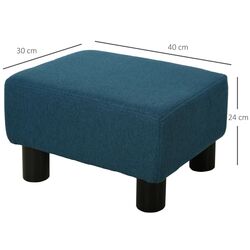 Пуф Homcom 833-666V80BU 40x30x24 (Dark Blue/Black) Thumb