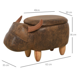 Пуф Homcom 838-004BN (Brown) Thumb