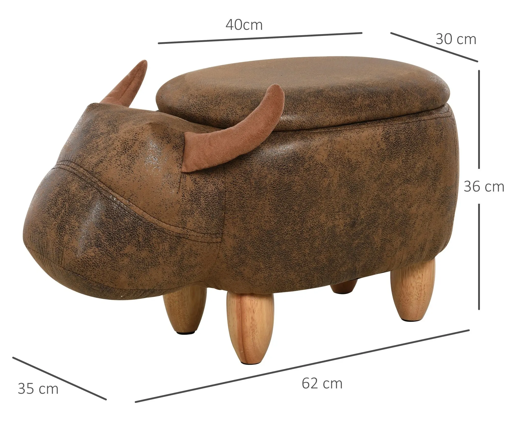 Пуф Homcom 838-004BN (Brown) - 4