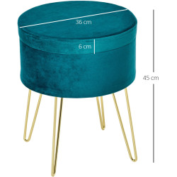 Пуф Homcom 838-033 (Green/Gold) Thumb