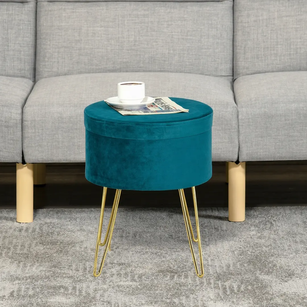 Пуф Homcom 838-033 (Green/Gold)