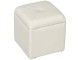 Puf Homcom 838-455V00CW 39 cm (White-cream)