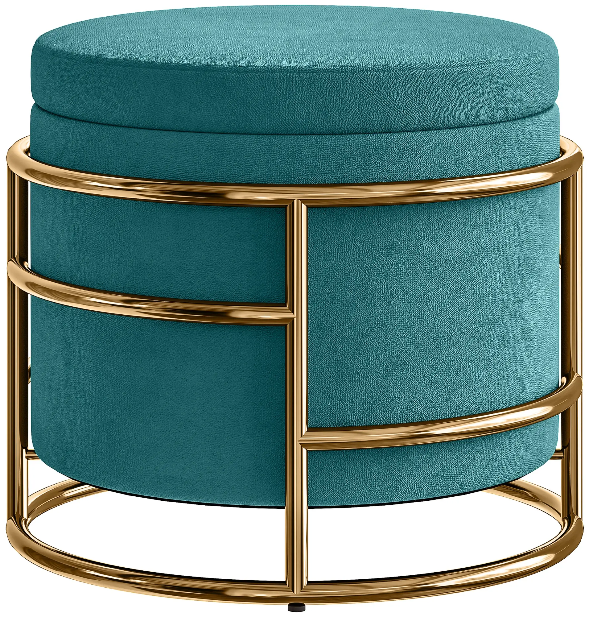 Puf Homcom 838-543V00DG (Dark Green/Gold) - 2