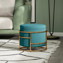 Пуф Homcom 838-543V00DG (Dark Green/Gold)