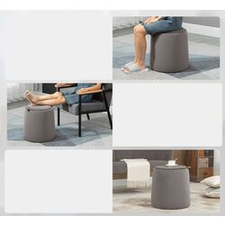 Puf cu tava Homcom 838-270V00CG 44x47 cm (Dark Grey) Thumb