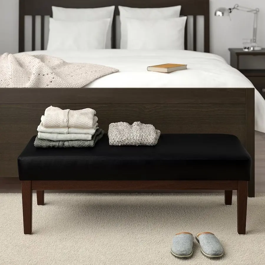 Bancheta Ikea Ekenaset/Jonsbyn 112cm (Negru)