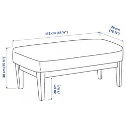 Bancheta Ikea Ekenaset (Kelinge Gri-Turcoaz) Thumb