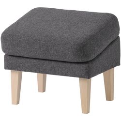 Puf Ikea Omtanksam inclinata (Gunnared Gri Inchis) Thumb