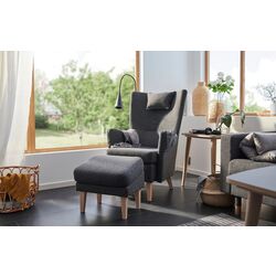 Puf Ikea Omtanksam inclinata (Gunnared Gri Inchis) Thumb