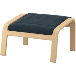 Puf Ikea Poang (Furnir mesteacan/Hillared Albastru Inchis)