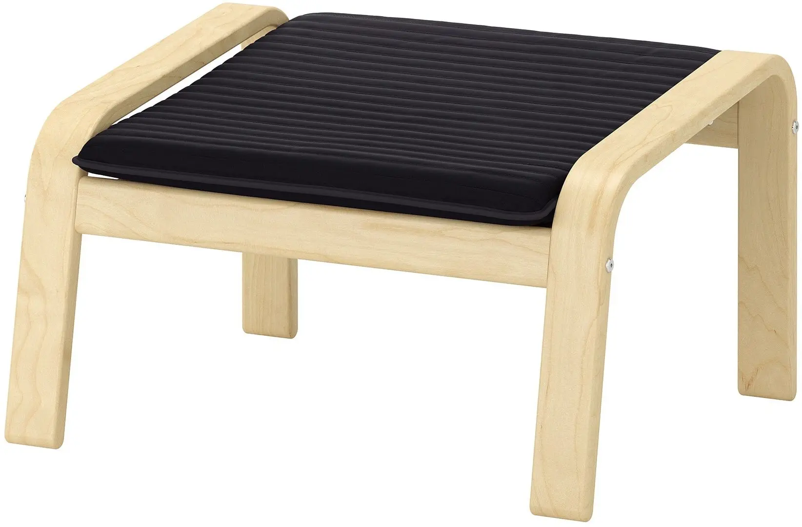 Пуф Ikea Poang (Березовый шпон/Книса Черный)