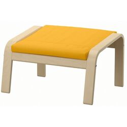 Puf Ikea Poang (Furnir Stejar Alb/Rockneby Multicolor)