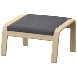 Puf Ikea Poang (Furnir mesteacan/Skiftebo Gri Inchis)