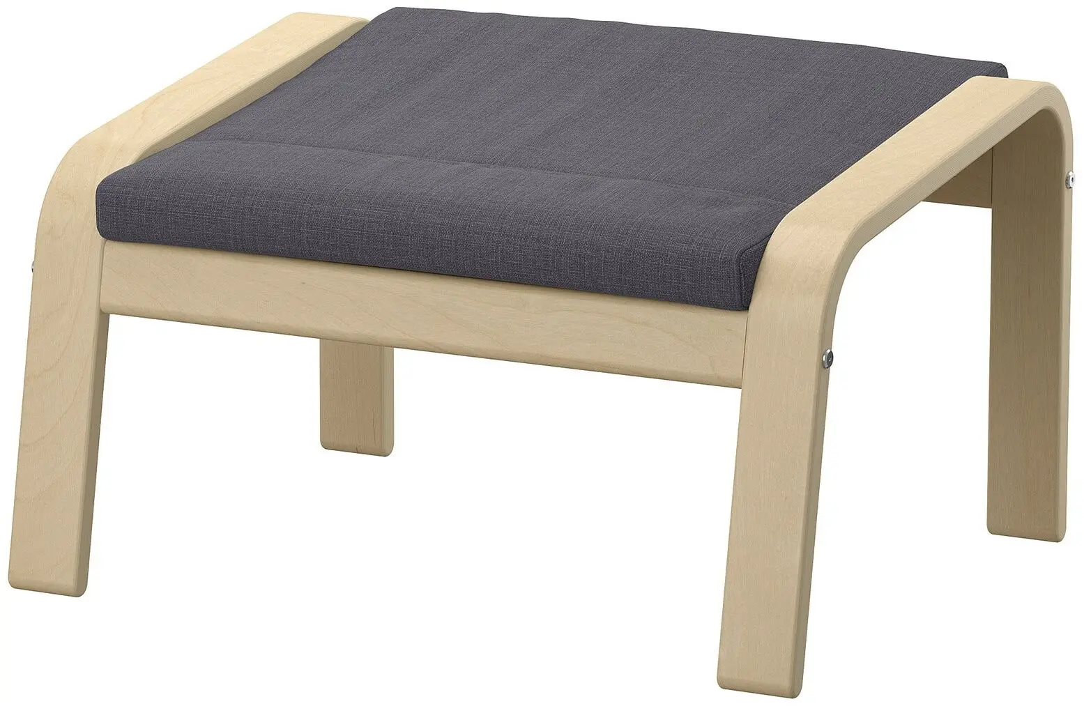 Puf Ikea Poang (Furnir mesteacan/Skiftebo Gri Inchis)