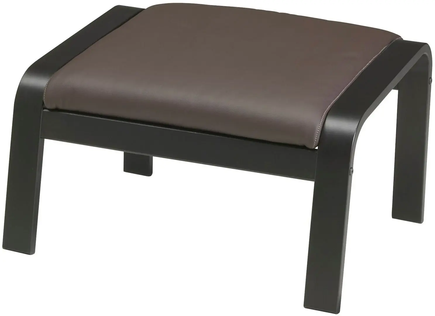 Puf Ikea Poang/Glose (Negru-maro/Maro inchis)