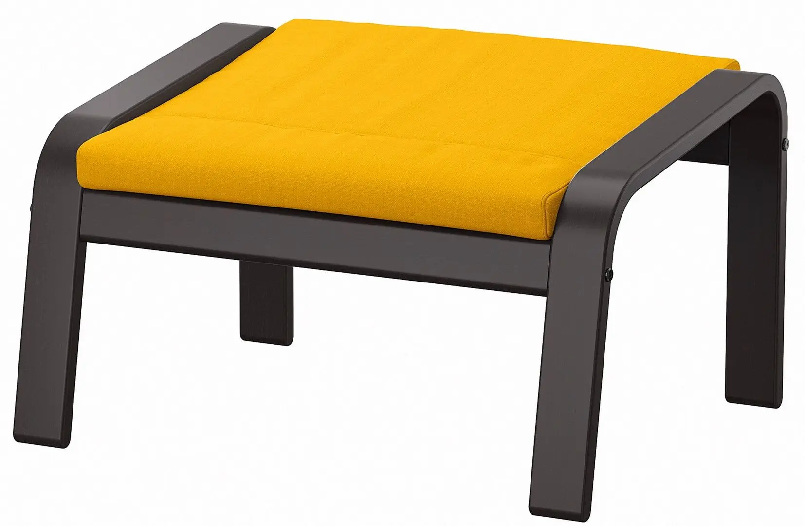 Puf Ikea Poang (Negru-maro/Skiftebo Galben)